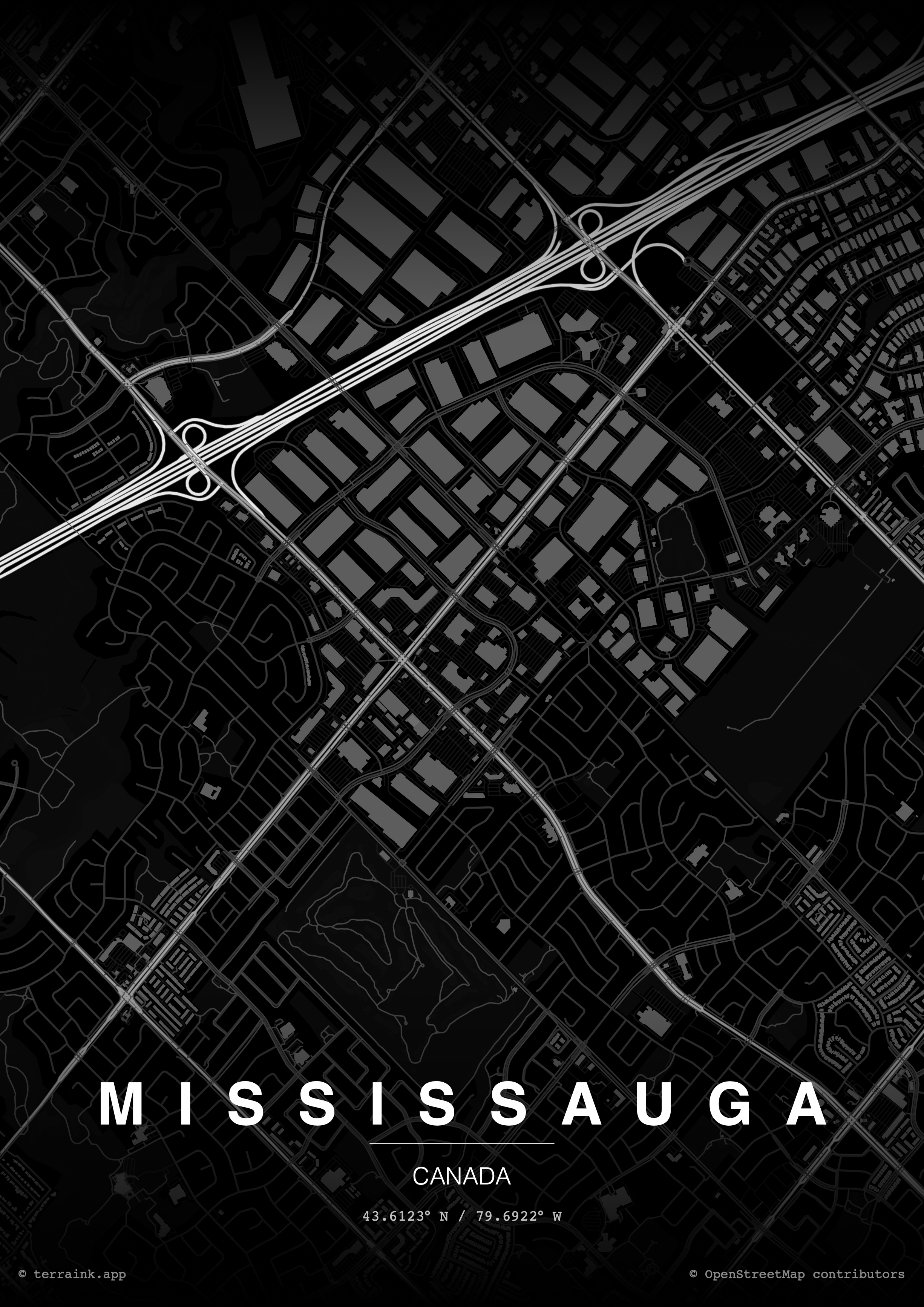 Mississauga Service Area Map