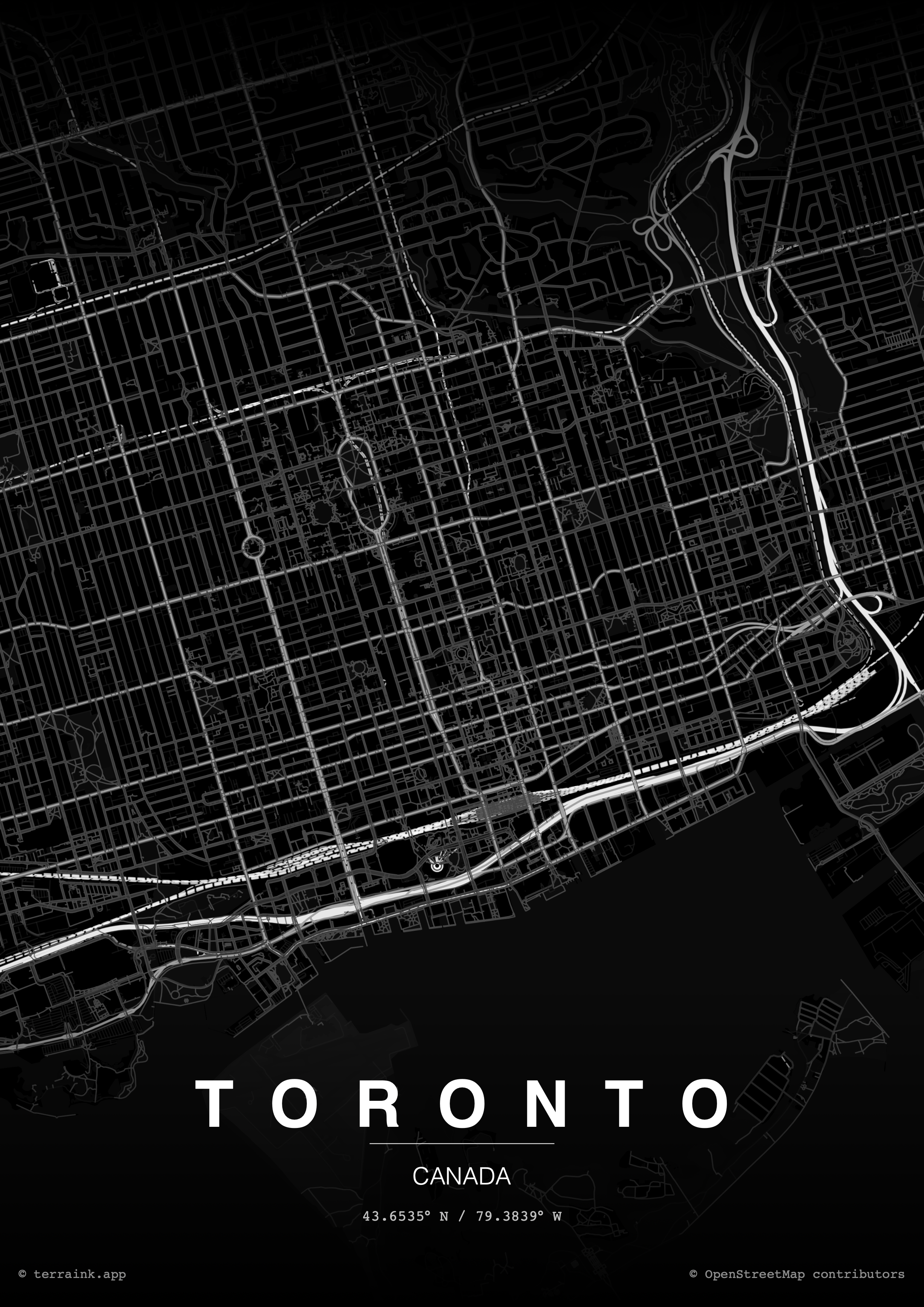 Toronto Service Area Map